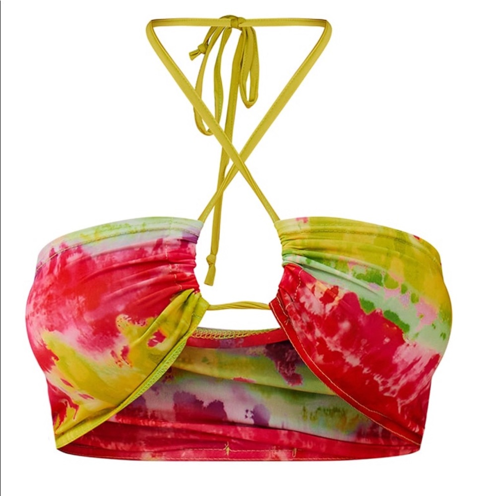 Multi Lime Printed Summer Two Piece - image 3